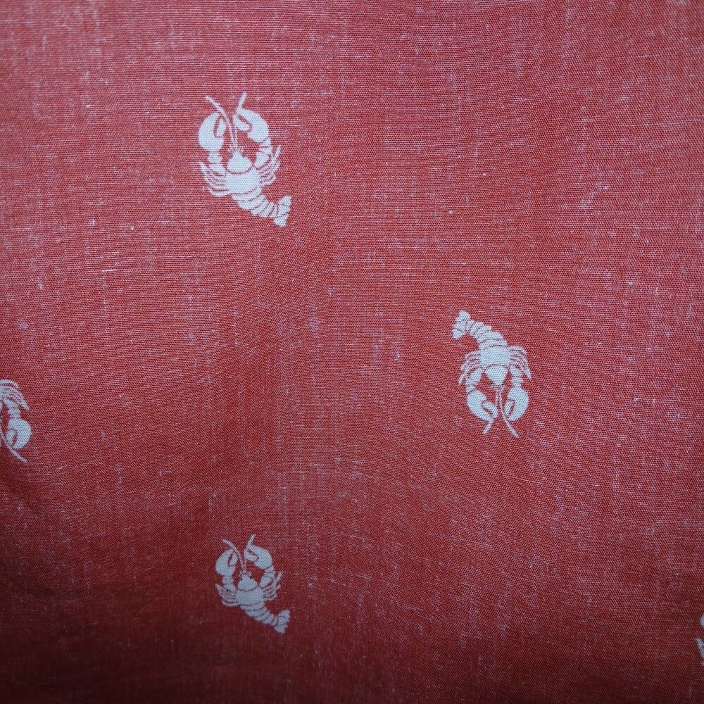 URBAN PIPELINE Mens S Lobster Graphic Button 100% Cotton Shirt Heathered Red - Picture 4 of 7